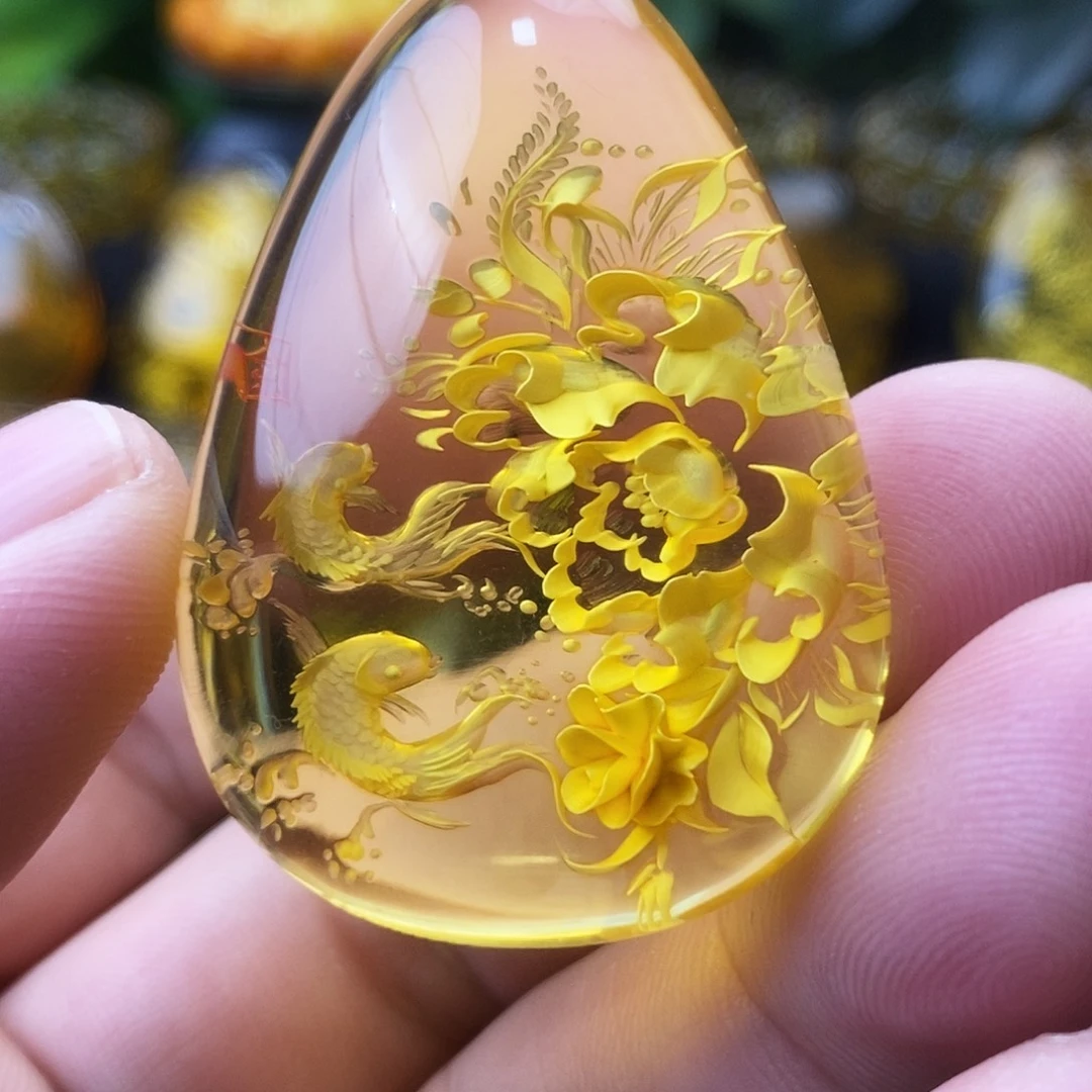 金珀未镶嵌吊坠(不含链)