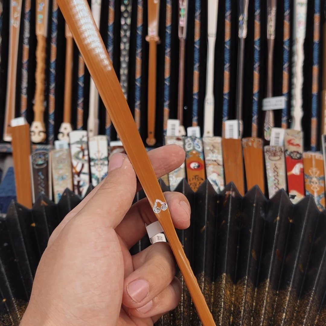 江***里扇子纯手工制作折扇
