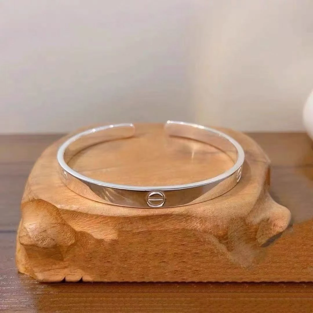 足银手镯 时尚手镯卡家开口（无礼盒）YZ040