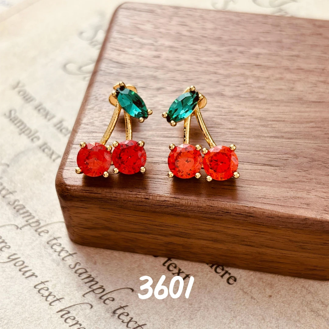 铜合金耳饰 时尚精致百搭可爱S925银针耳饰~3601