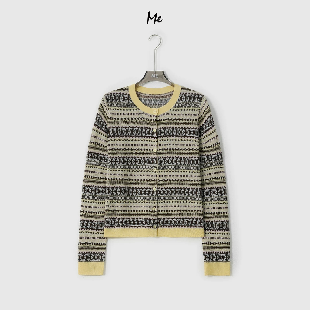 ME【西西里】绵羊毛混纺绵柔复古费尔岛时尚百搭休闲毛衣MESA0842