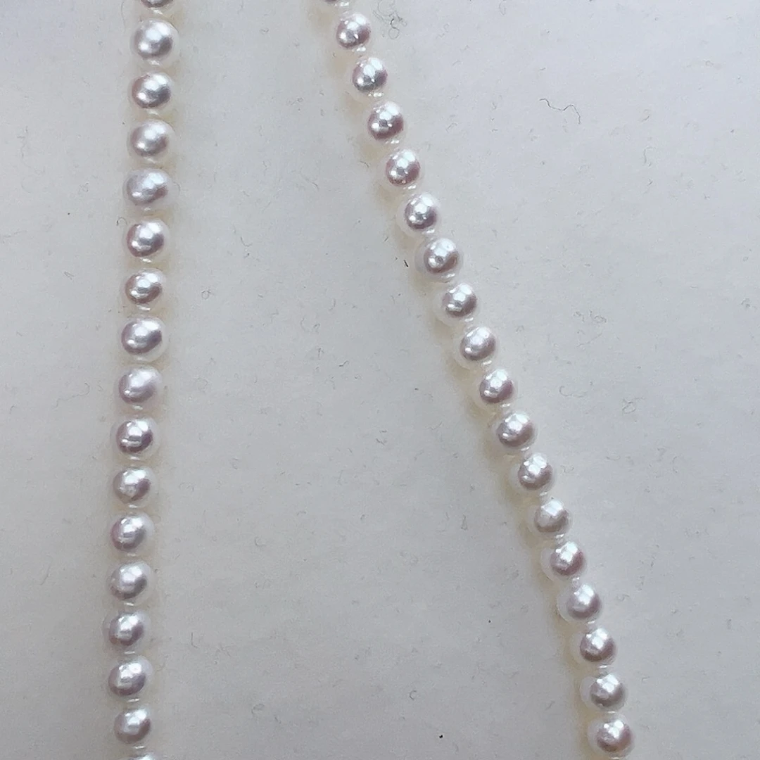 淡水珍珠颈饰银S925镶嵌5-6
