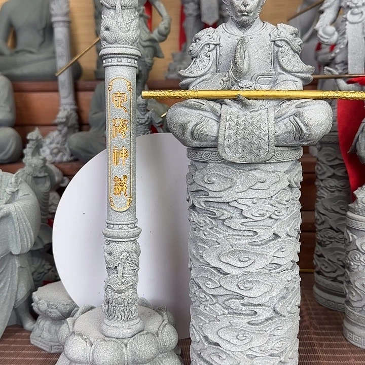 石材定海神针+悟空+祥云柱