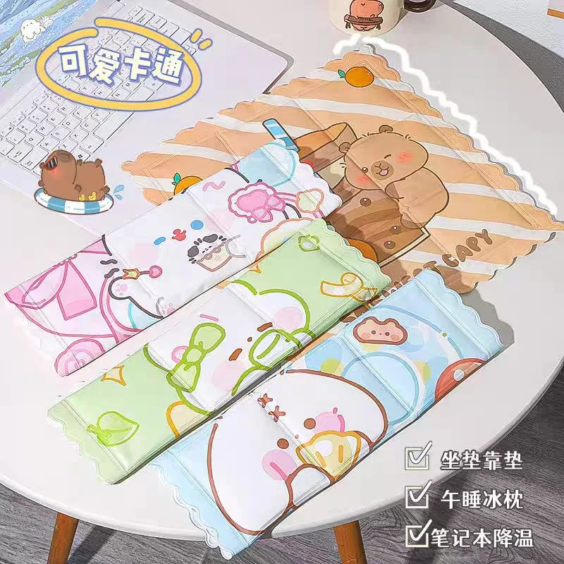 卡哇伊九宫格冰垫-凝胶免注水冰凉垫-0713-0666