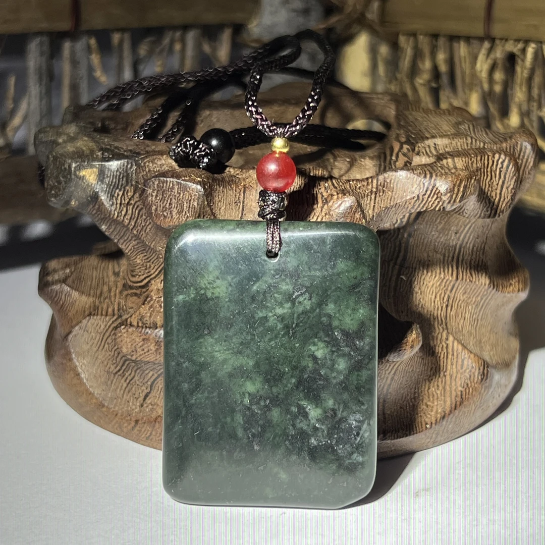 非金属陶瓷手链 【西藏圣品】西藏藏玉药王石 黑包公老料平安无事牌