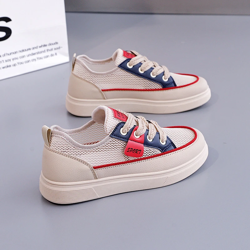 透气凉鞋女网面夏季2025新款女鞋子时尚百搭休闲运动板鞋女KT-281