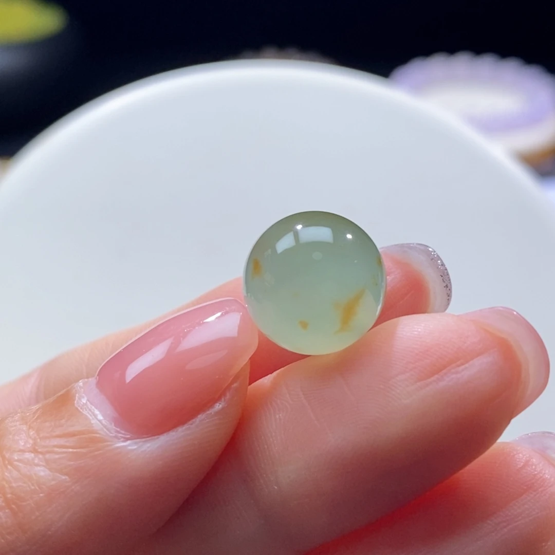 翡翠未镶嵌颈饰特色洒金卡12.8mm