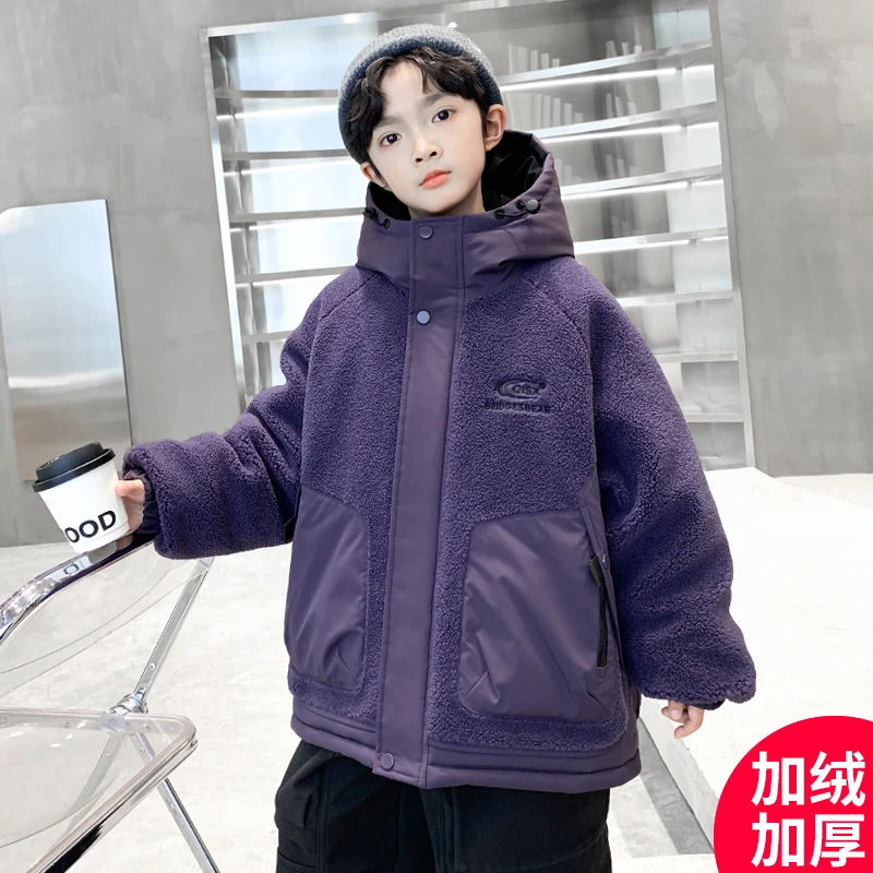 男童冬款外套2024新款冬季加绒加厚上衣儿童冬装【百岁童】CF239