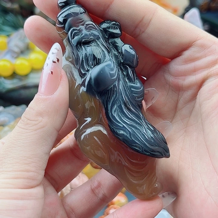 味***哥手饰玛瑙未镶嵌吊坠