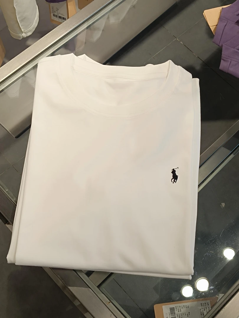 短袖宽松型日常圆领水洗刺绣T恤商务休闲春秋长袖中年