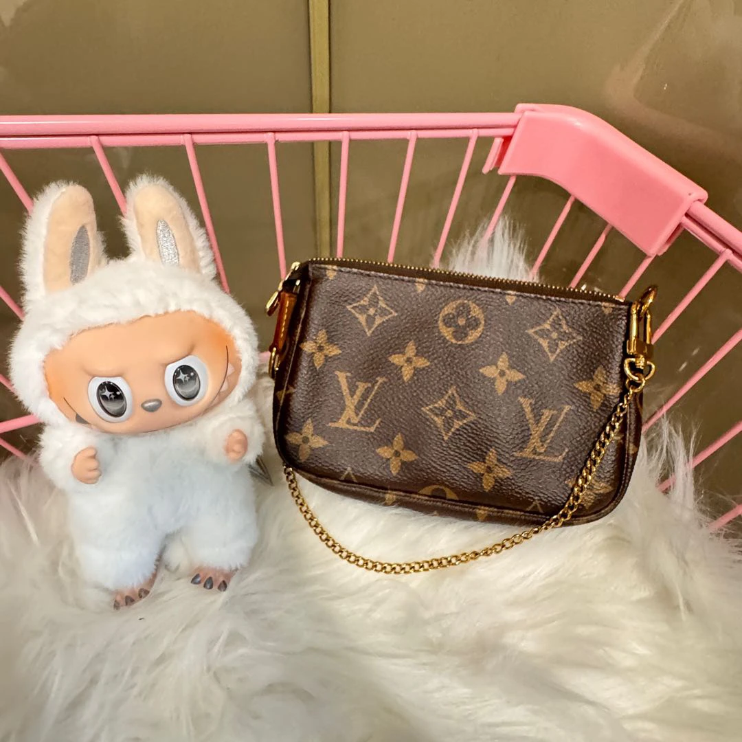 95新 LouisVuitton/路易威登 老花mini麻将手提包/7244