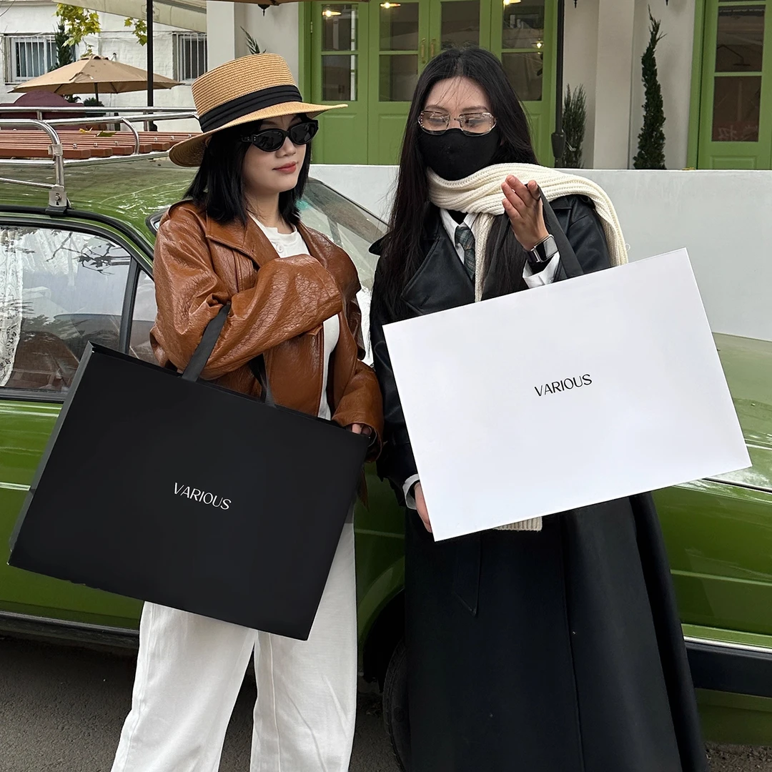 高档服装店手提袋定制纸袋时尚女装店打包袋加厚购物袋礼品包装袋