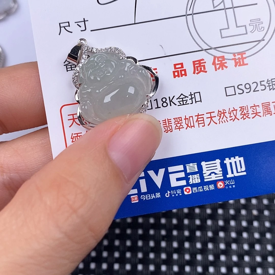 翡翠银S925镶嵌颈饰