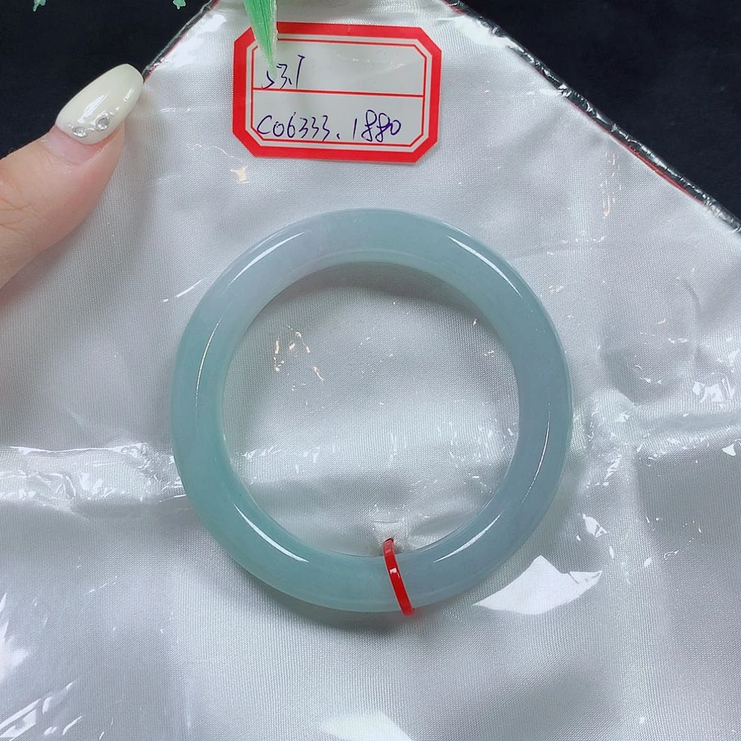 翡翠未镶嵌手镯翡翠手镯53.7