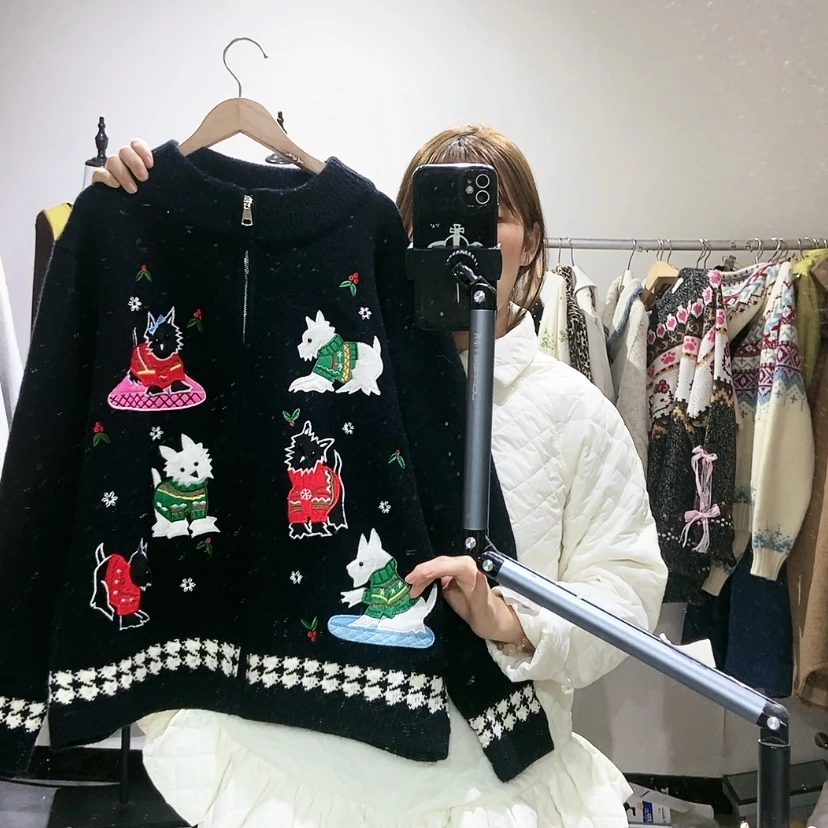 【闪购商品】黑色开衫