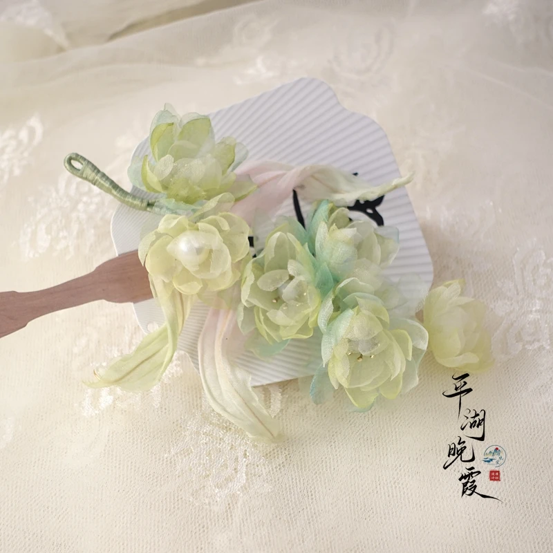 平湖晚霞烫花小店 【达人专属】真丝烫花 廖月软簪