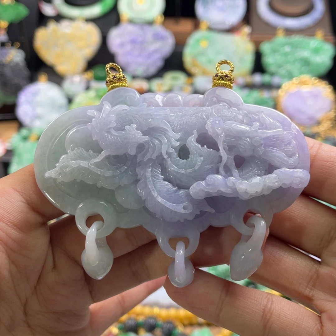 翡翠未镶嵌颈饰代编织