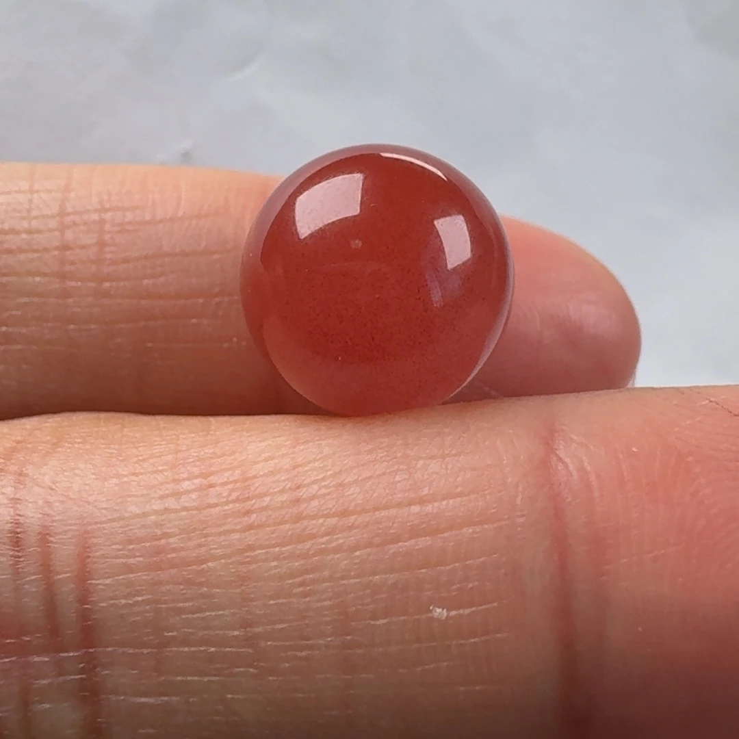 南红玛瑙未镶嵌圆珠单珠13
