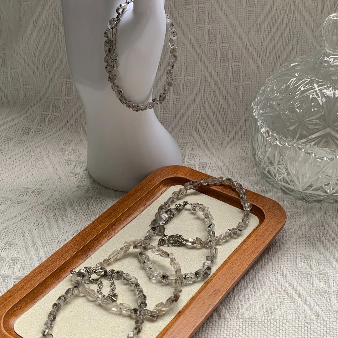 天然闪灵钻切面div手链多样性发货