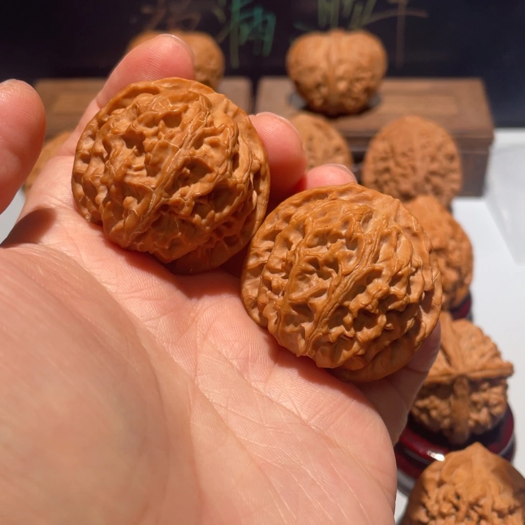 文玩核桃把件如***…苹果园40全品