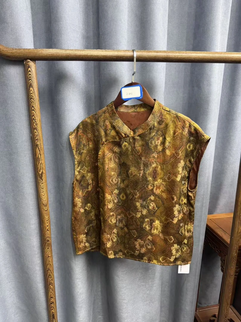 （瑕疵）新款时尚休闲香云纱奥黛上衣Z402