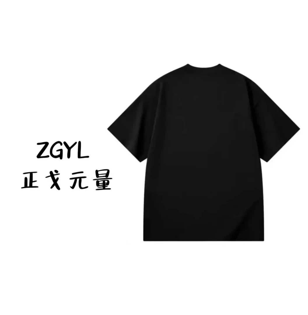【06-数码直喷小克】正戈潮流服装美式复古重磅设计感宽松T恤纯棉