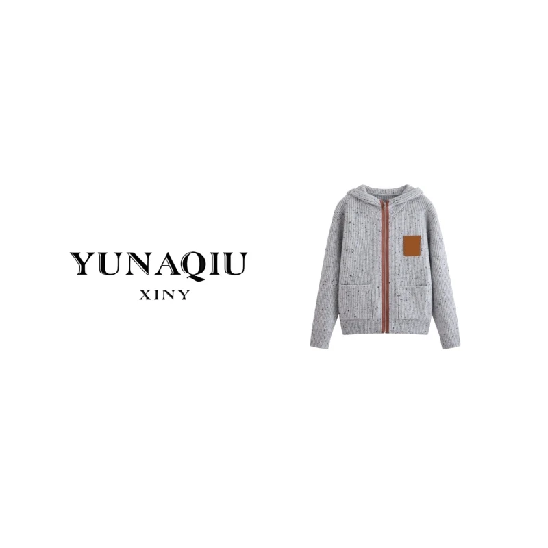 YUNAQIU-短款休闲风薄款连帽长袖常规款短外套-9826