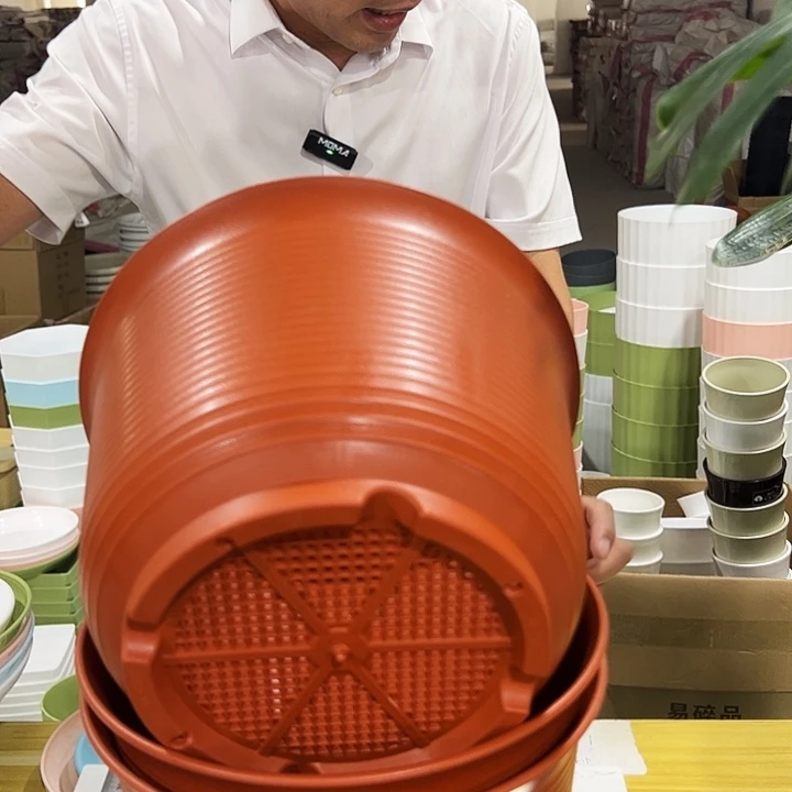 矮陶口27高18陶红无托3只