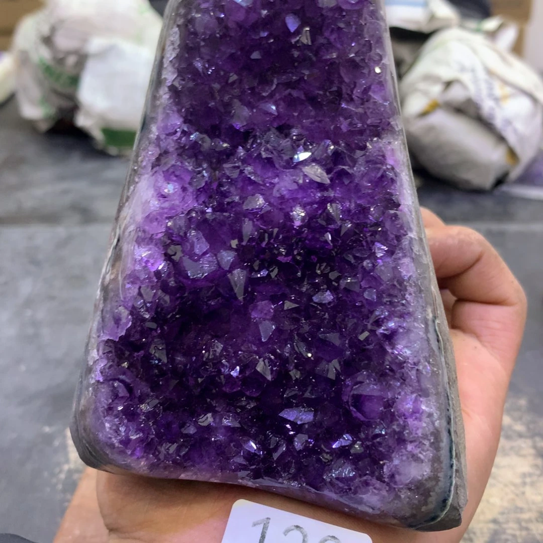 水晶摆件未镶嵌紫晶120