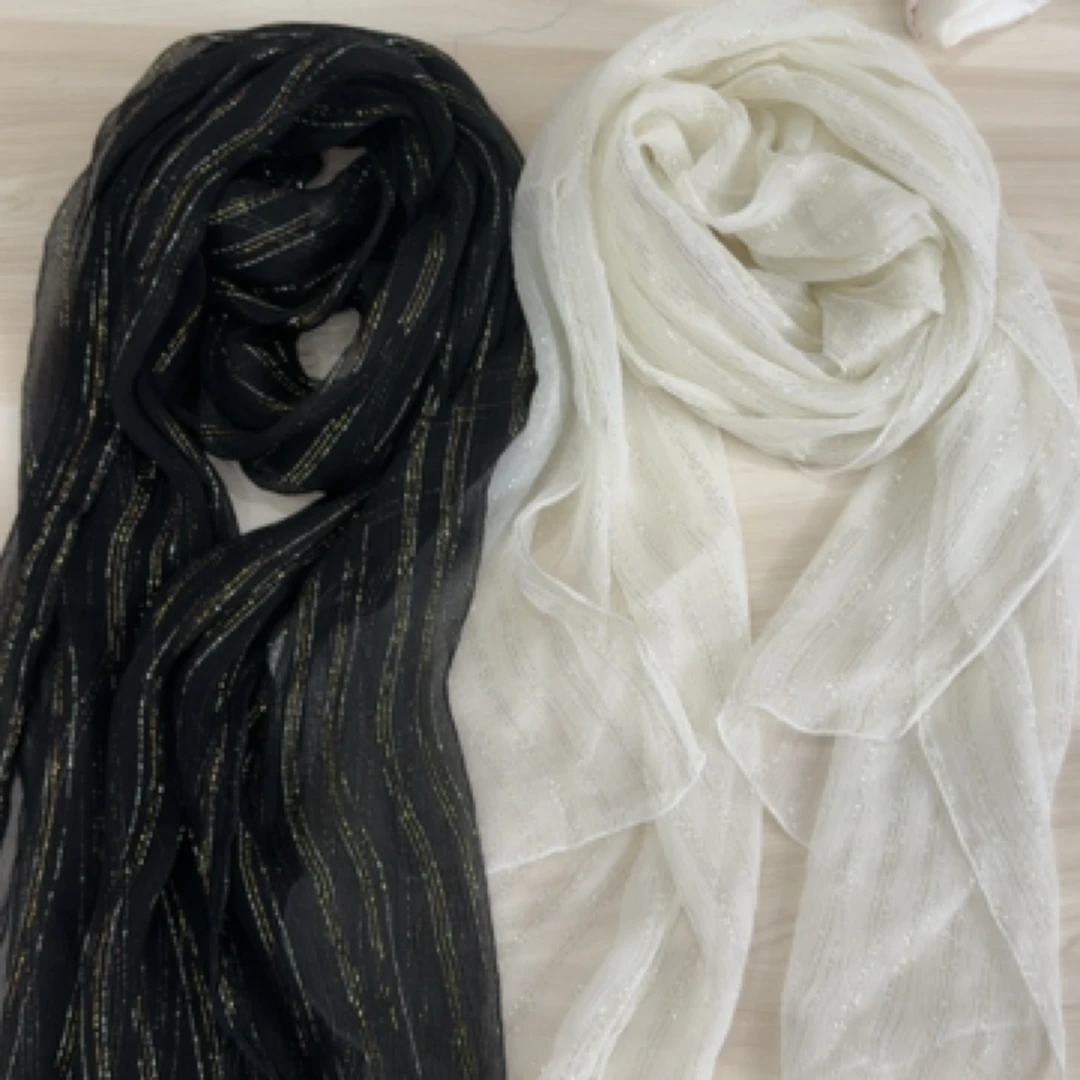 薄款小清新日式小香风女纯桑蚕丝丝巾条纹气质休闲女士复古时尚