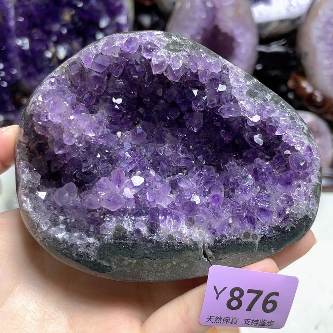 摆件紫晶未镶嵌钱袋子