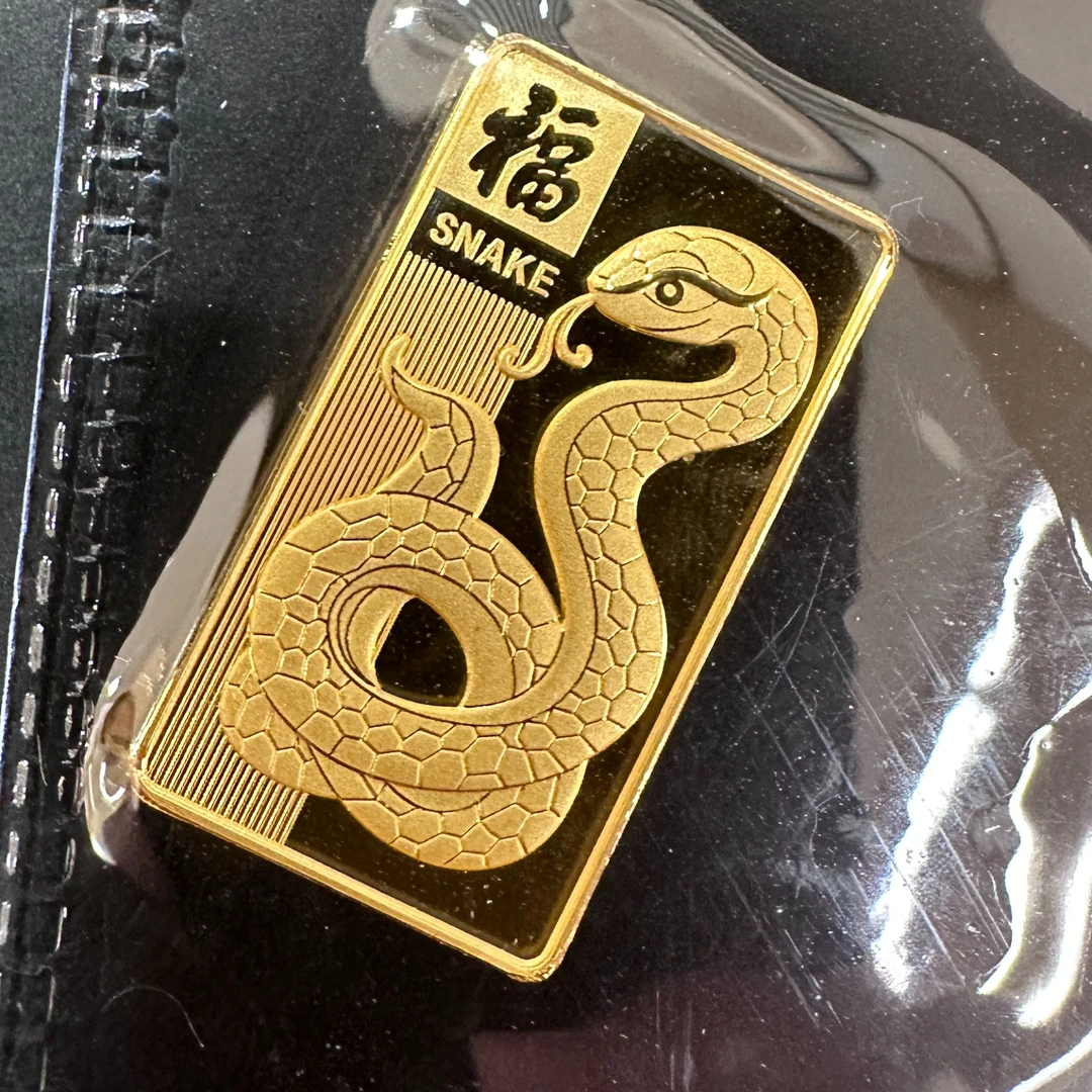 菜百首饰  足金金条 投资金条蛇10克 不退换