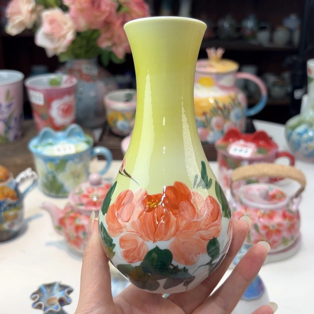 景德镇手绘高温釉下彩陶瓷茶具