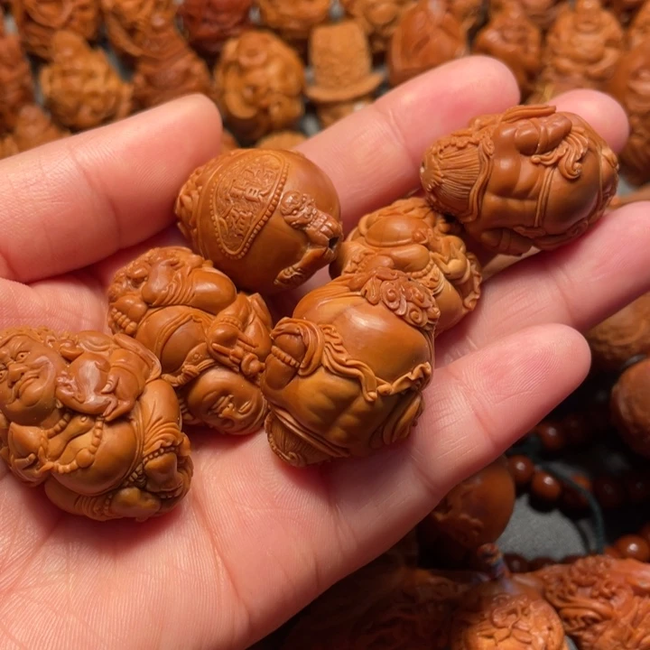 【闪购商品】橄榄核手串/手链无**敌五色财神。