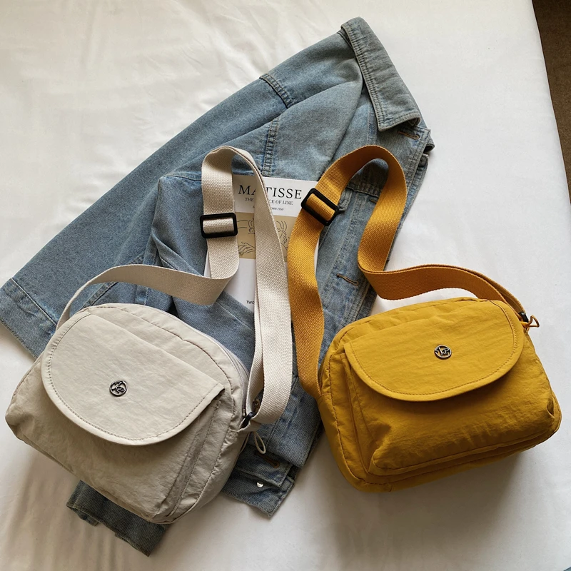 2025新款单肩斜挎包时尚女帆布妈咪包超轻百搭休闲旅行短途小挎包