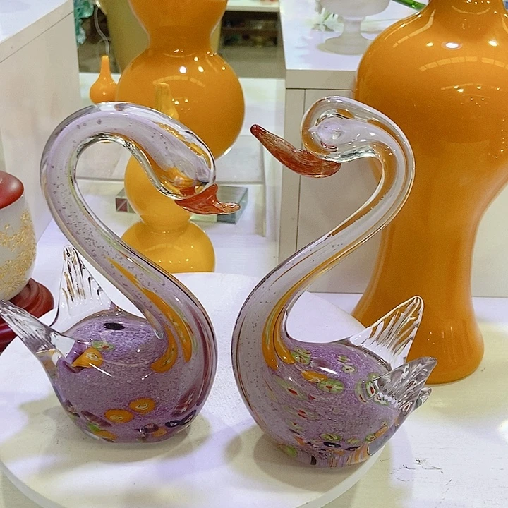 手工艺品琉璃琉璃花瓶高度20厘米12厘米