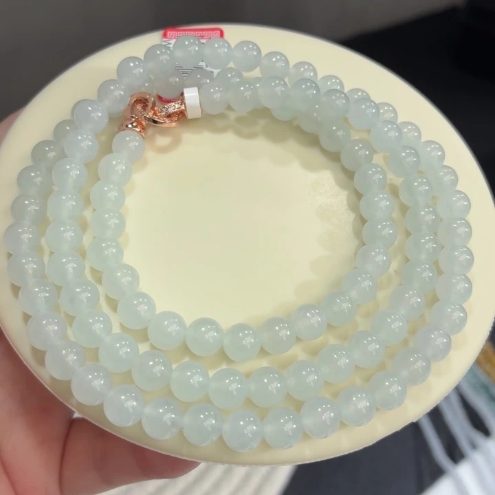 翡翠未镶嵌手链冰胶晴水卡7