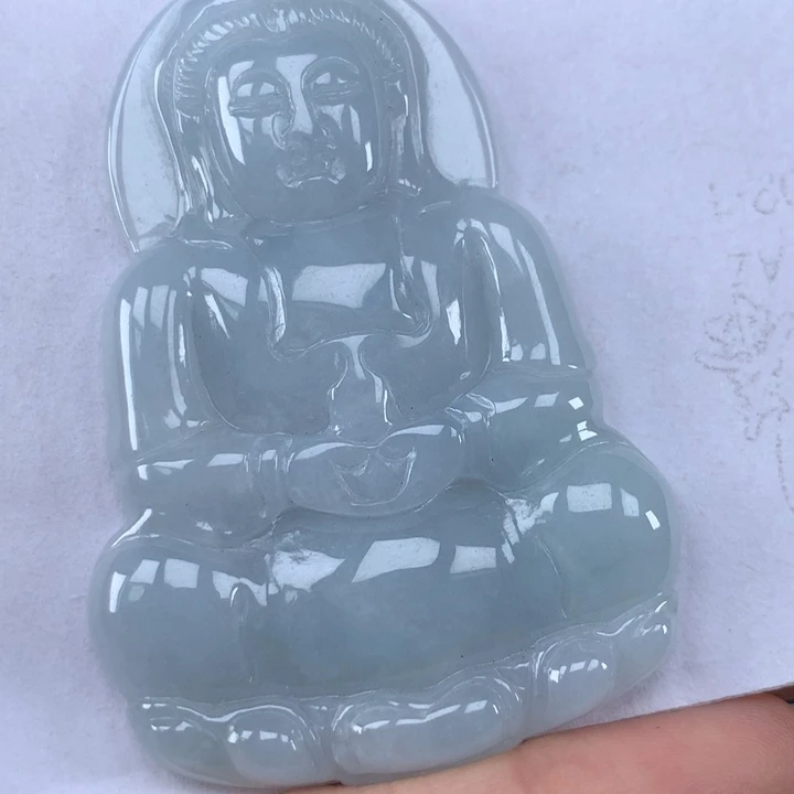 颈饰未镶嵌翡翠玉观音吊坠