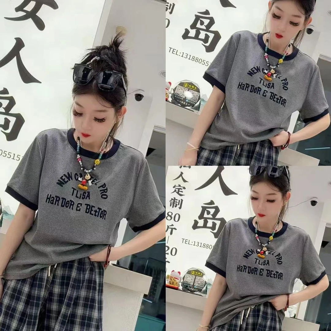 5647字母显瘦半袖（衣长72左右）