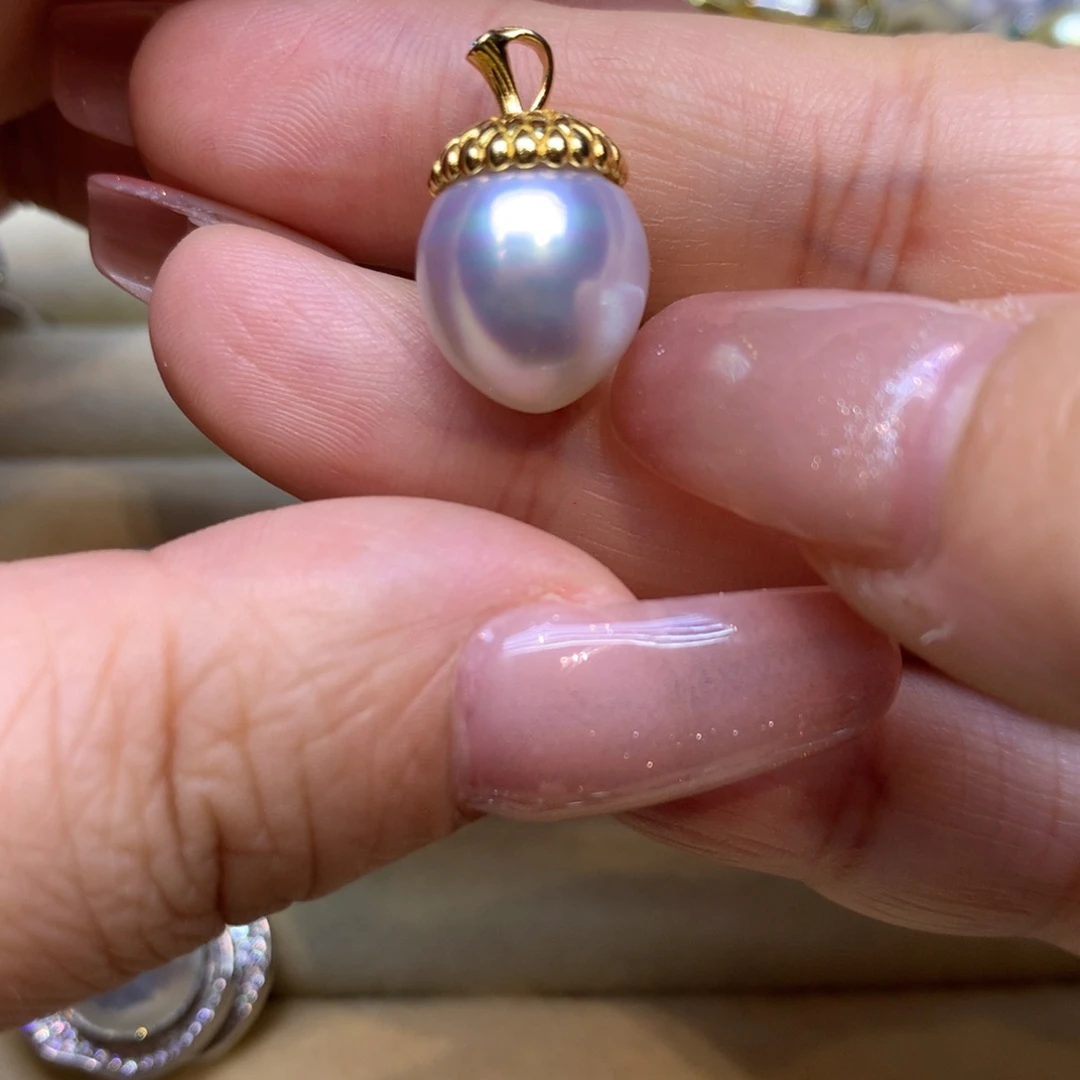 颈饰银S925镶嵌海水珍珠