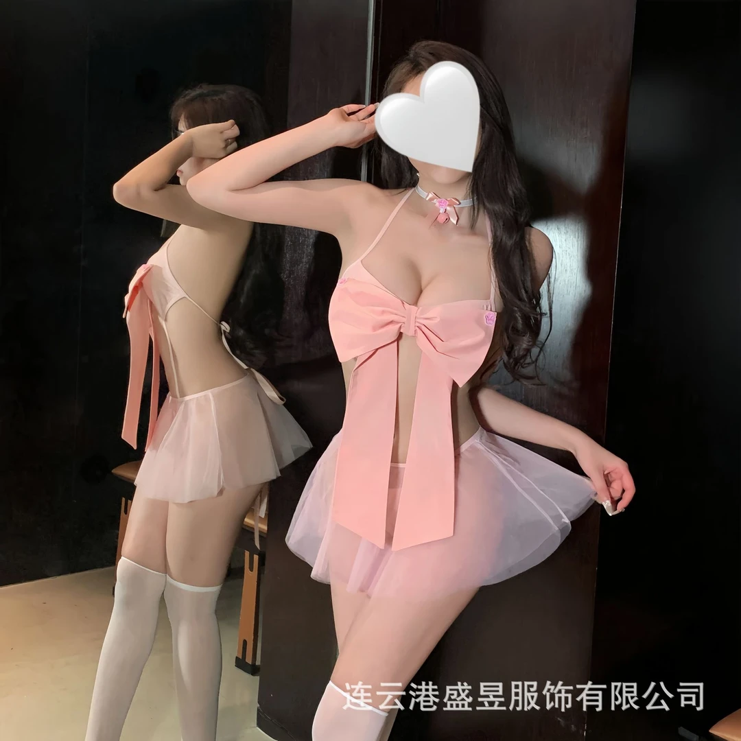 【蜜桃物语】qq睡衣修身可爱甜美法式主播性感轻奢套装网红背心