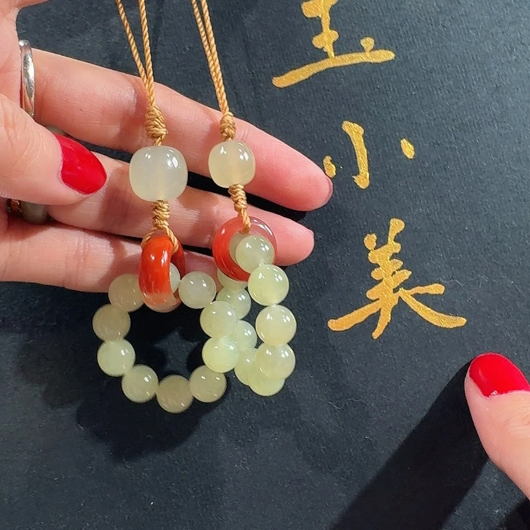 和田玉未镶嵌颈饰若羌黄口多样性发货（发1件）