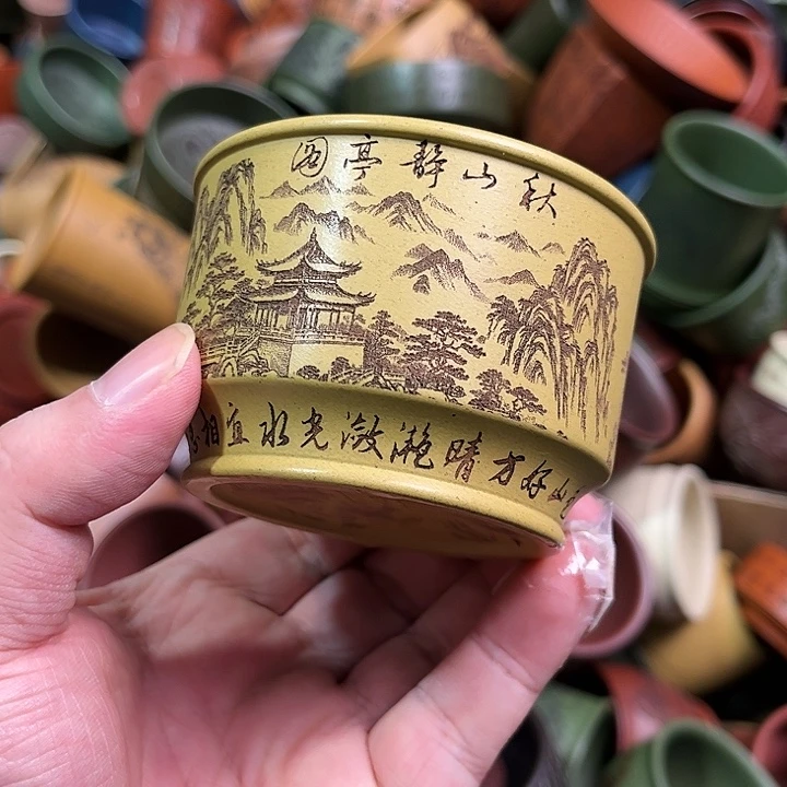 紫砂茶杯全手工紫砂主人杯