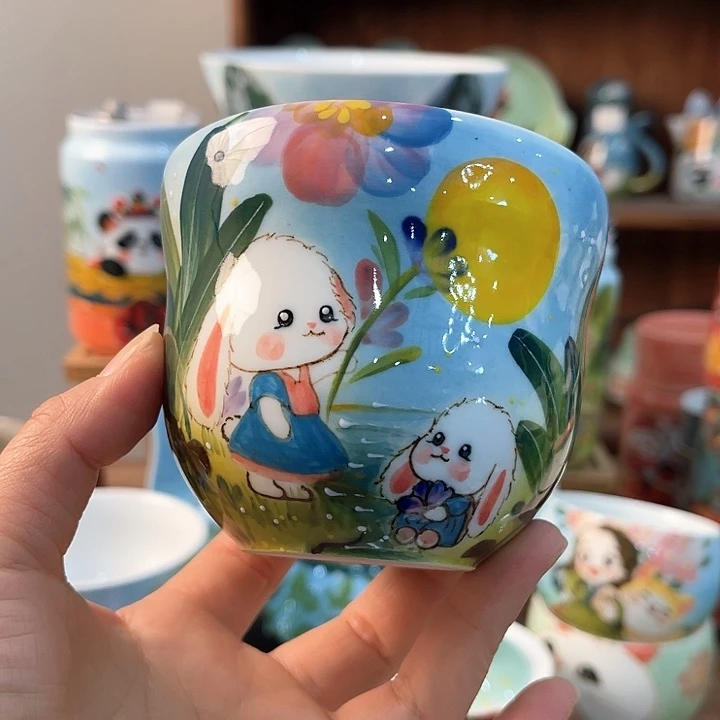 陶景德镇釉下手绘陶瓷