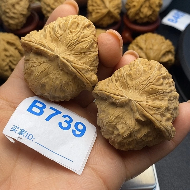 文玩核桃把件南瓜4.7，肚子4.9，克重56