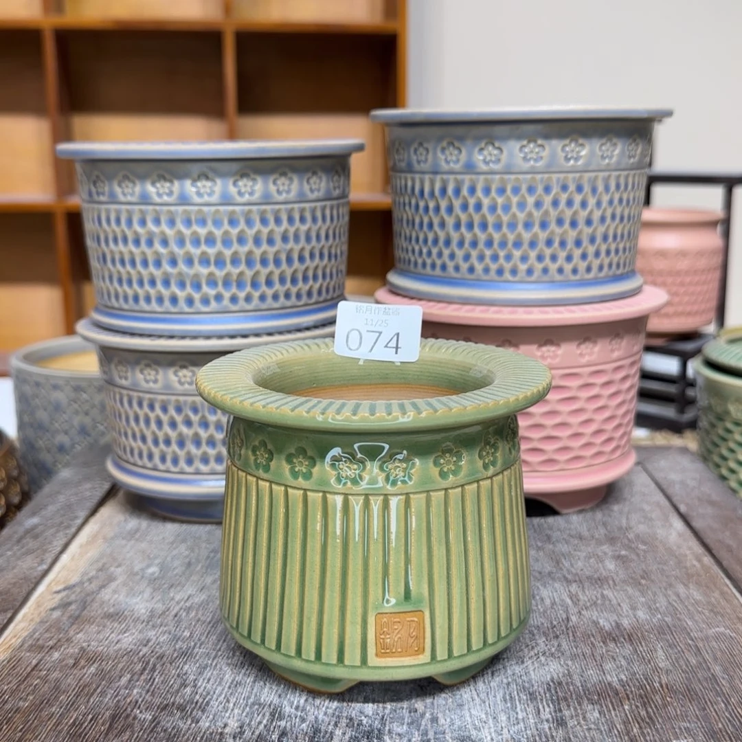 手工花盆 074 内口口径 7.5 cm