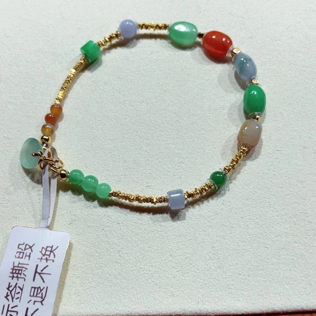 翡翠未镶嵌手链卡6