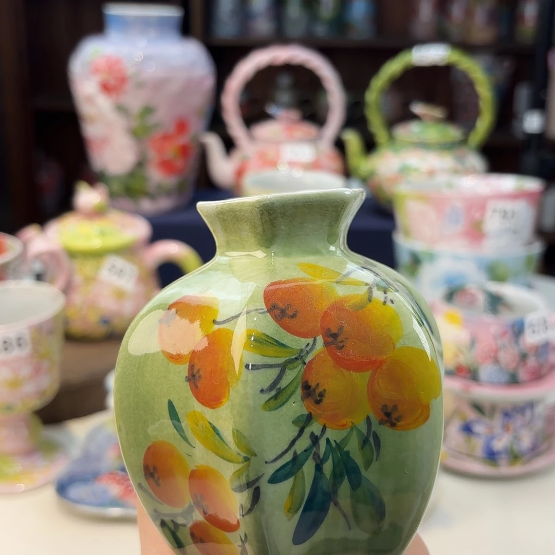 瓷片景德镇手绘高温釉下彩陶瓷茶具