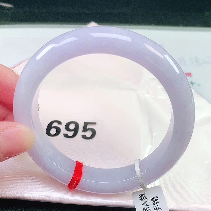 翡翠未镶嵌手镯61圈口695