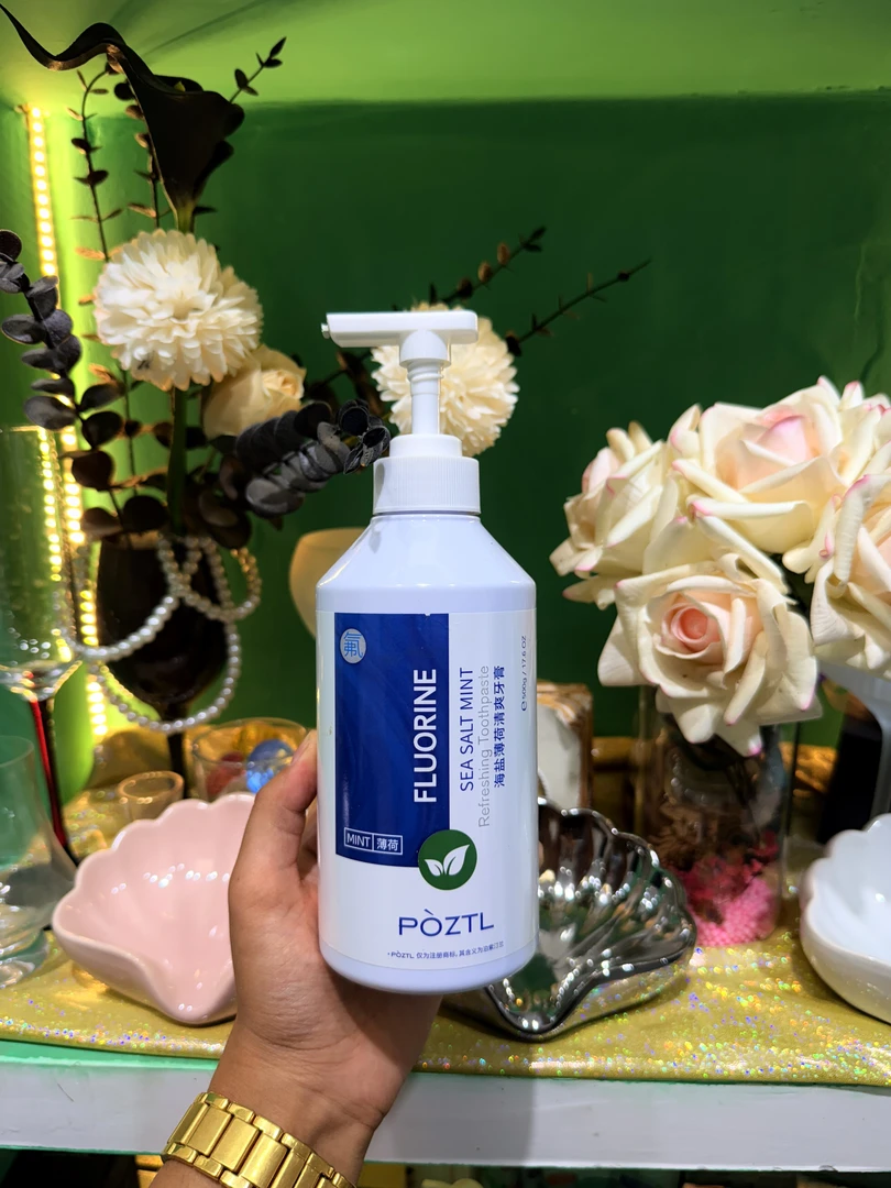 含氟益生菌牙膏按压式去黄渍美白清新口气成人男女专用